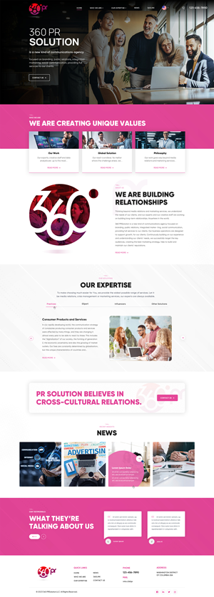 Web Design by SAC-D for 360 PRSolution LLC | Design: #30948475