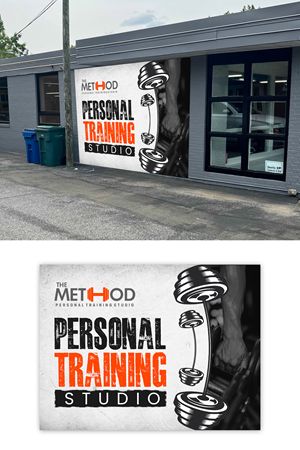 Outdoor Graphic for Personal Training Studio | 77 Signage Designs for a ...
