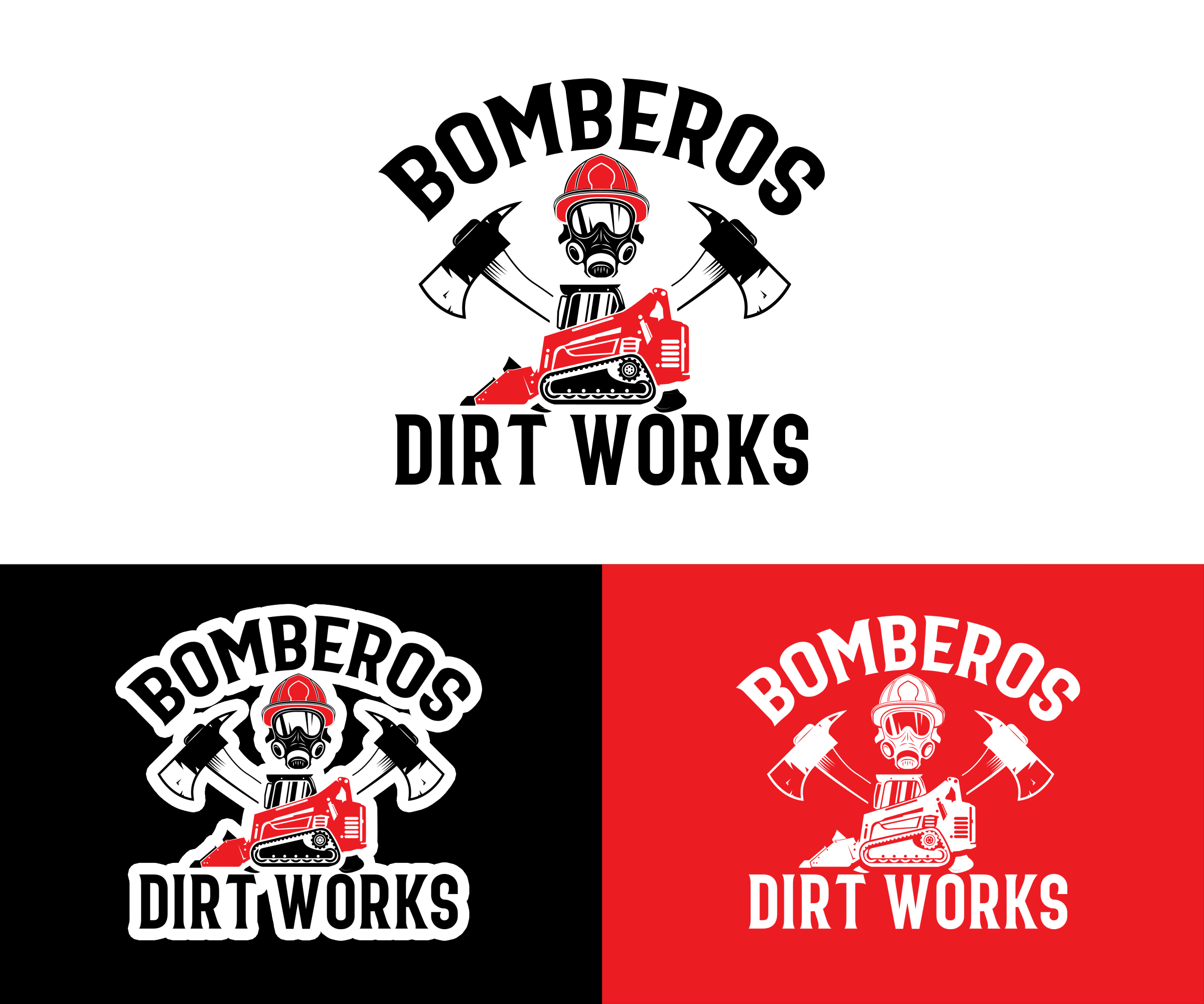 Logo Design by HeroG®APHIX for Bomberos Dirt Work | Design #30989489