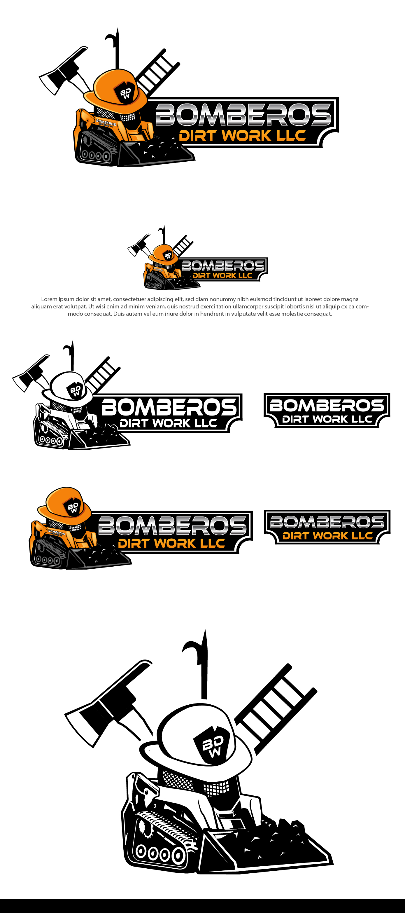 Logo Design by VisionCraft for Bomberos Dirt Work | Design #30949635