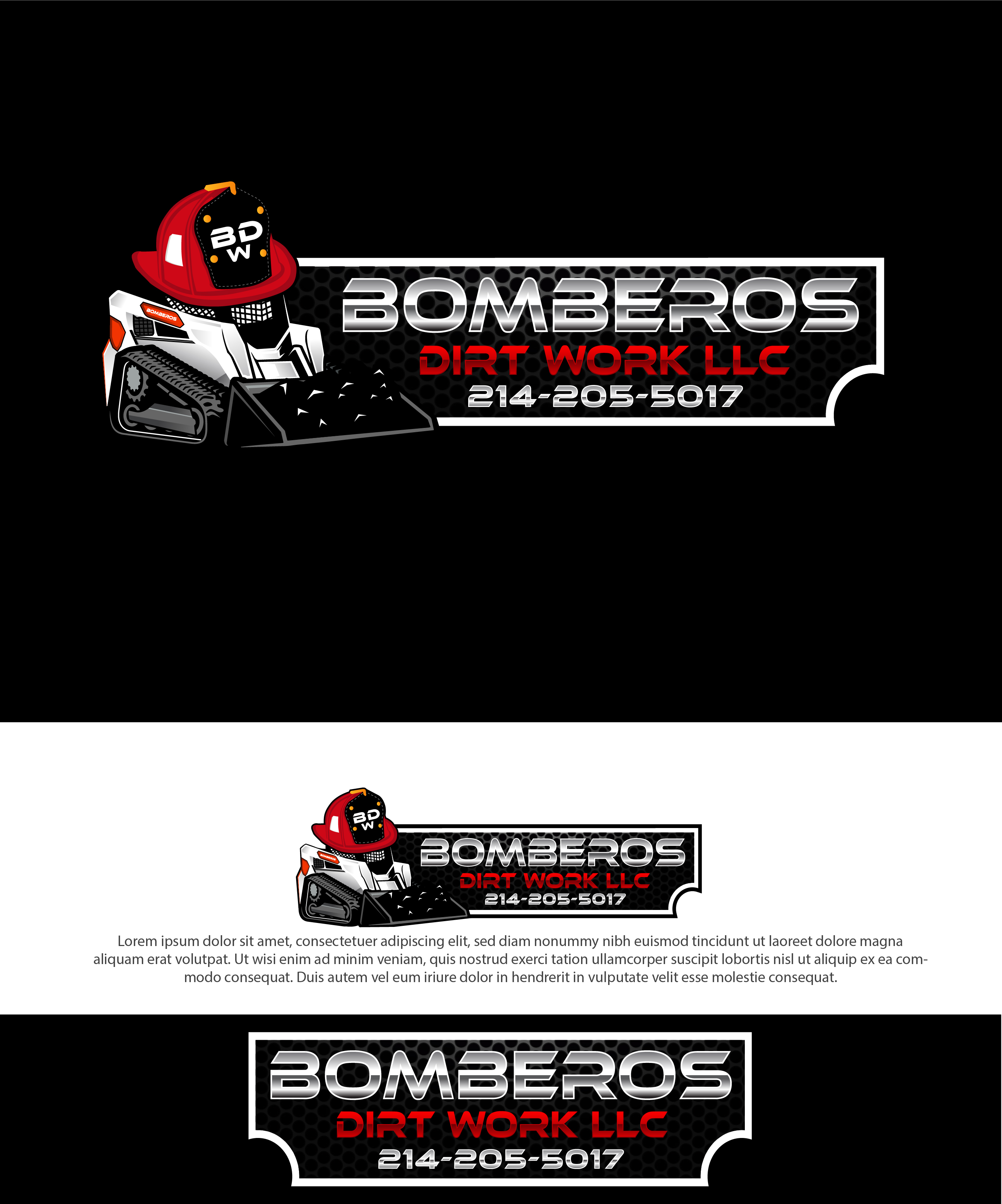 Logo Design by VisionCraft for Bomberos Dirt Work | Design #30997967