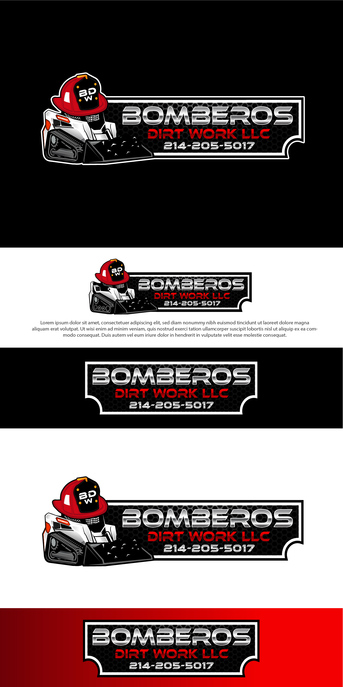 Logo Design by VisionCraft for Bomberos Dirt Work | Design #30999364