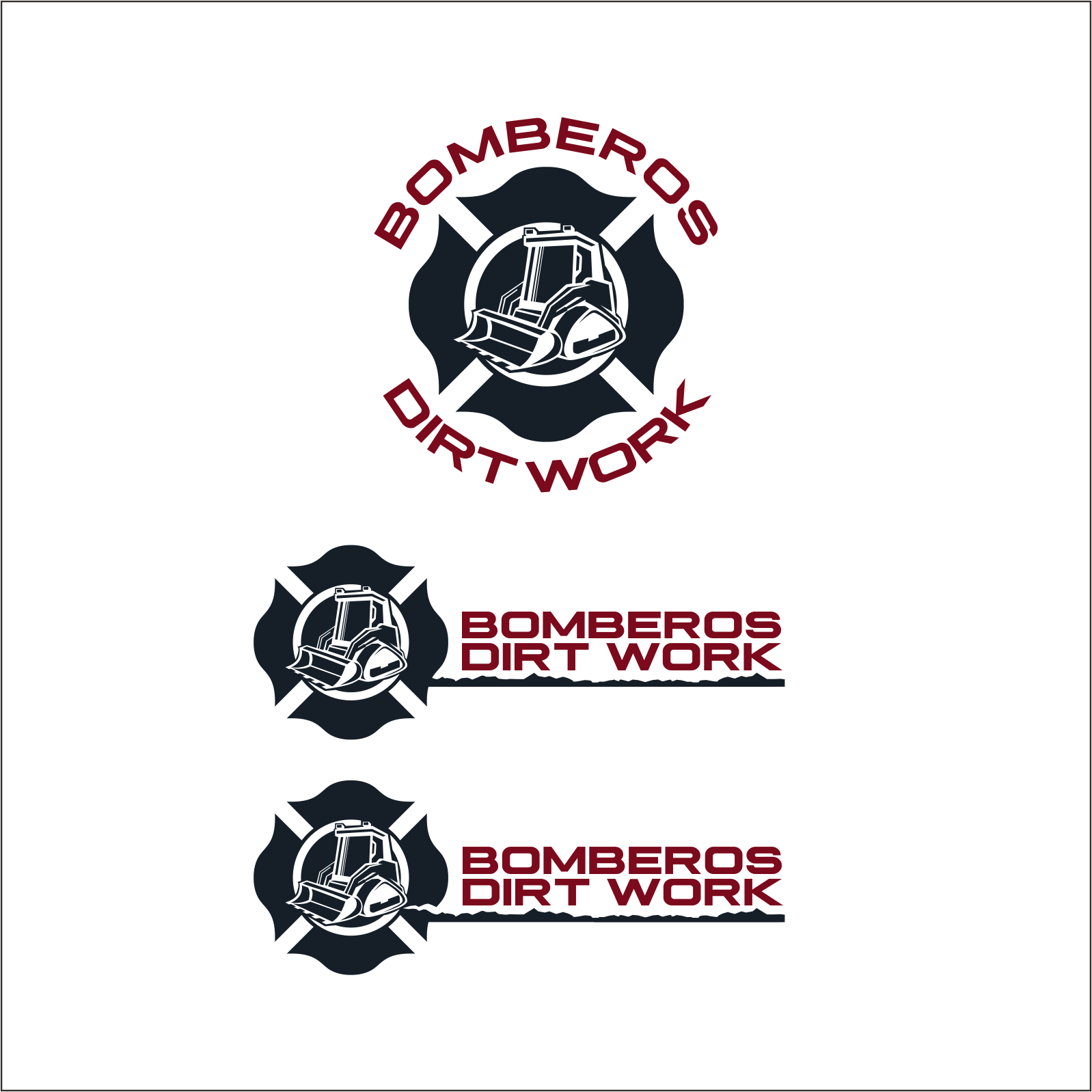 Logo Design by Arham Hidayat for Bomberos Dirt Work | Design #30954405