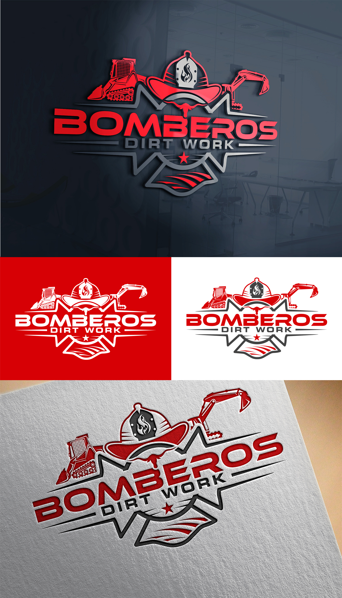 Logo Design by Imran_me for Bomberos Dirt Work | Design #30885695