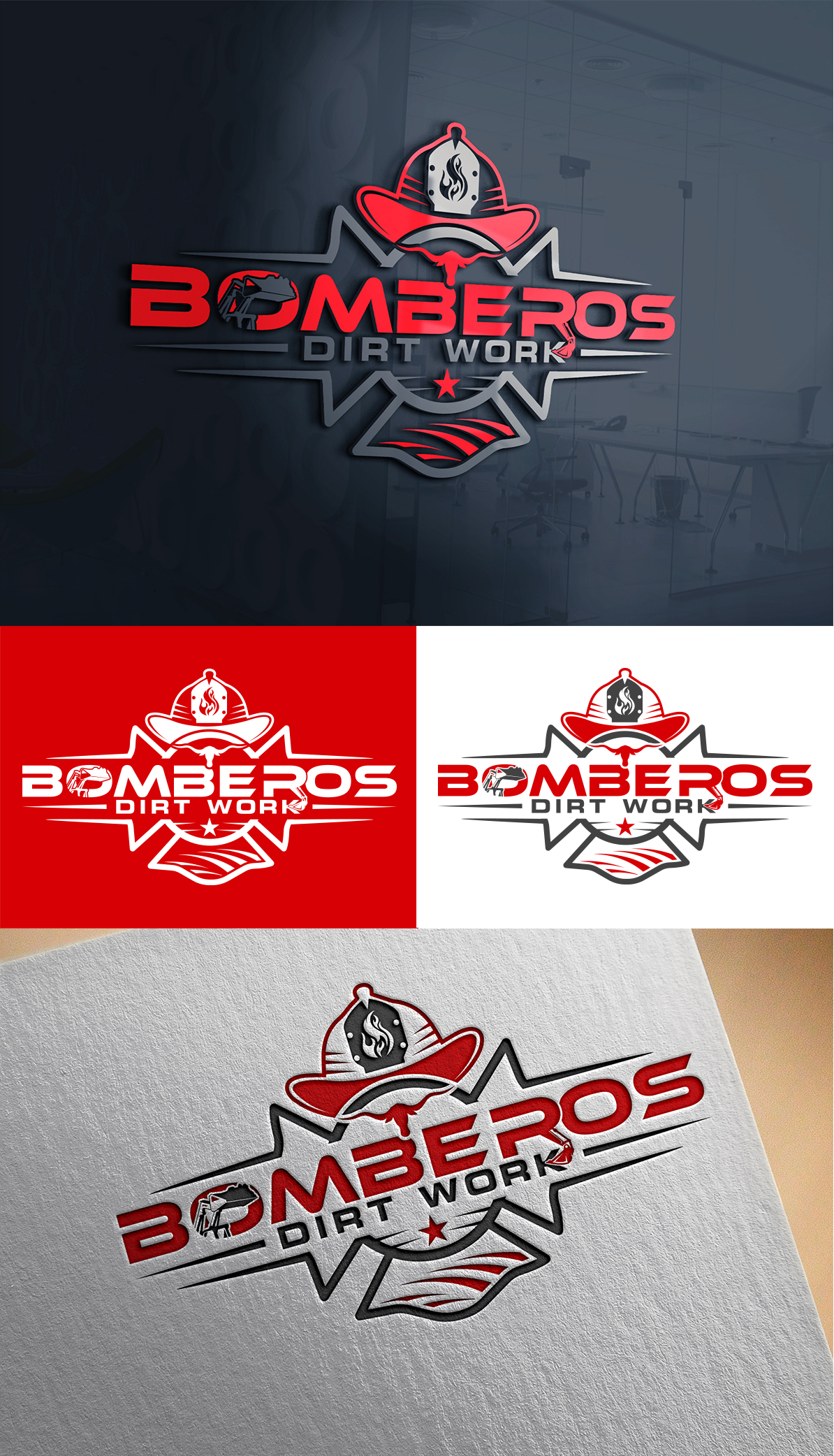 Logo Design by Imran_me for Bomberos Dirt Work | Design #30947481