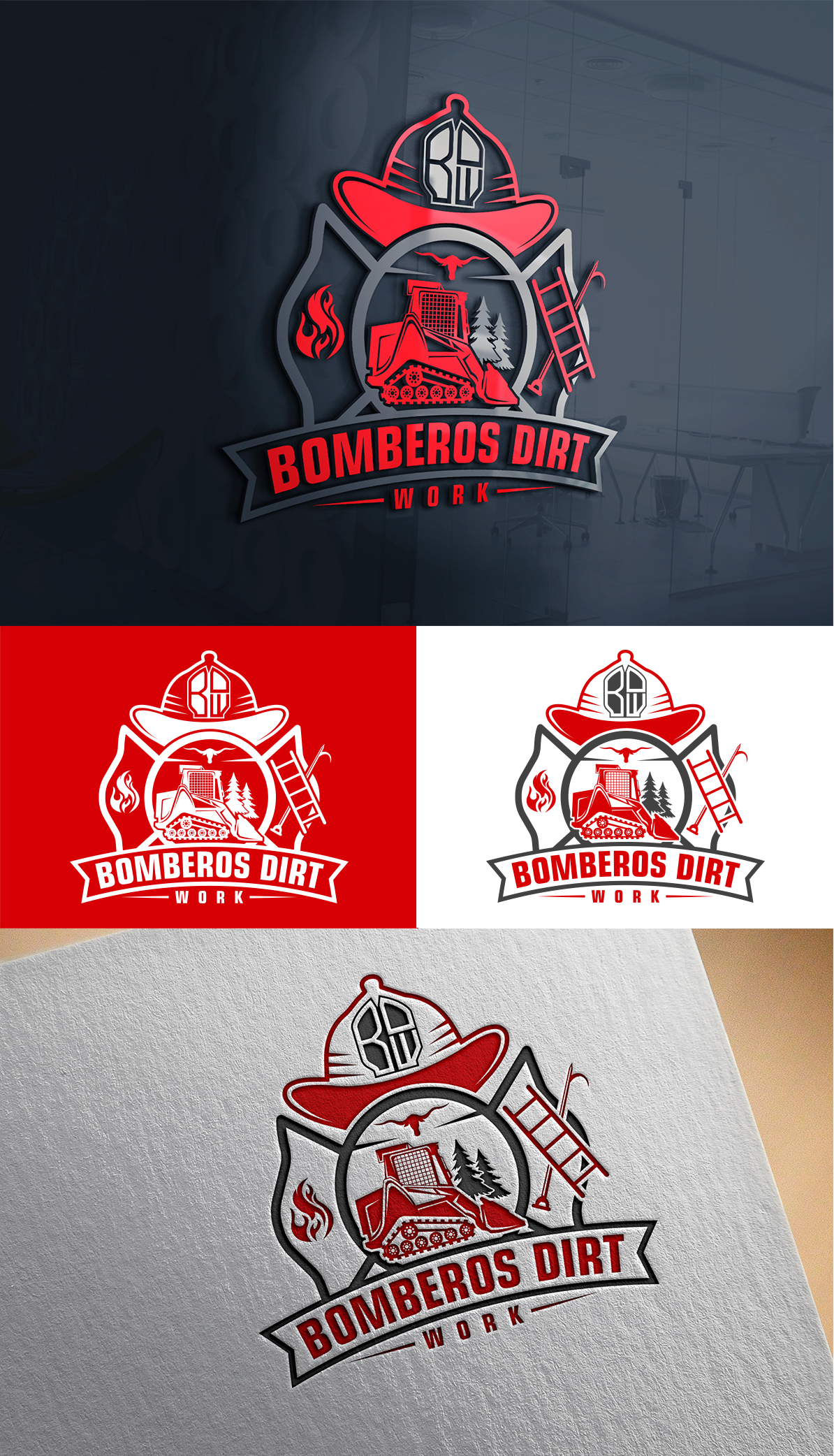 Logo Design by Imran_me for Bomberos Dirt Work | Design #30955255