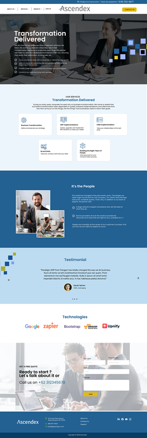 Web Design by DeriMH for this project | Design: #30922271