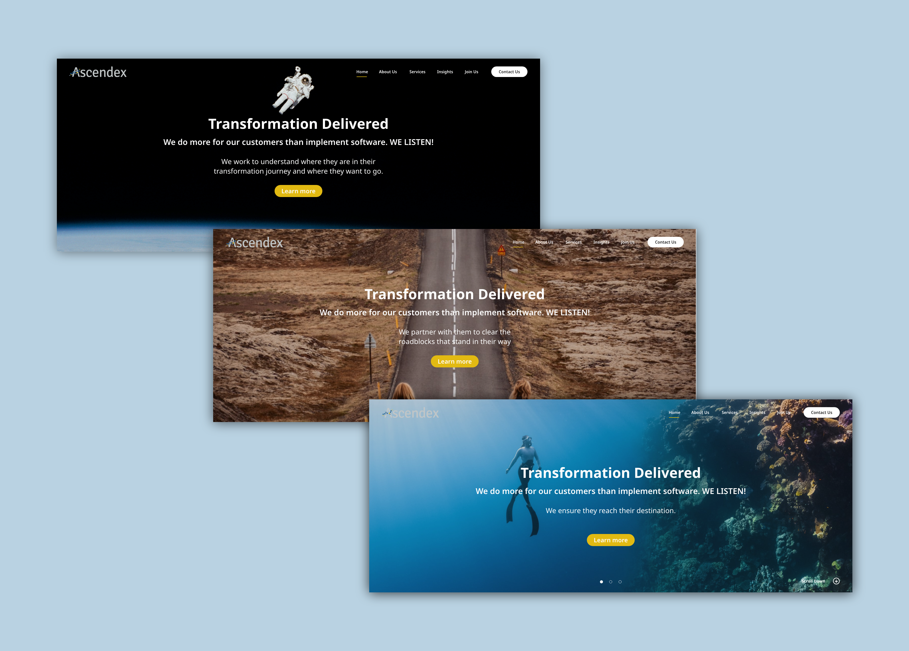 Web Design by Pamela Mannino and Scott Bonas for this project | Design #30917081