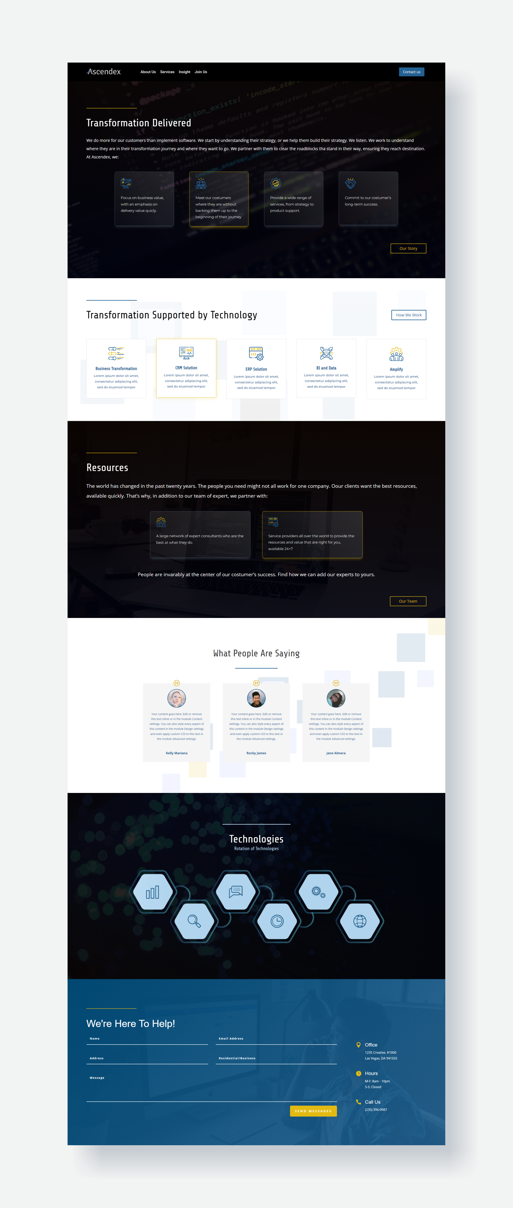 Web Design by Awang_ for this project | Design #30936426