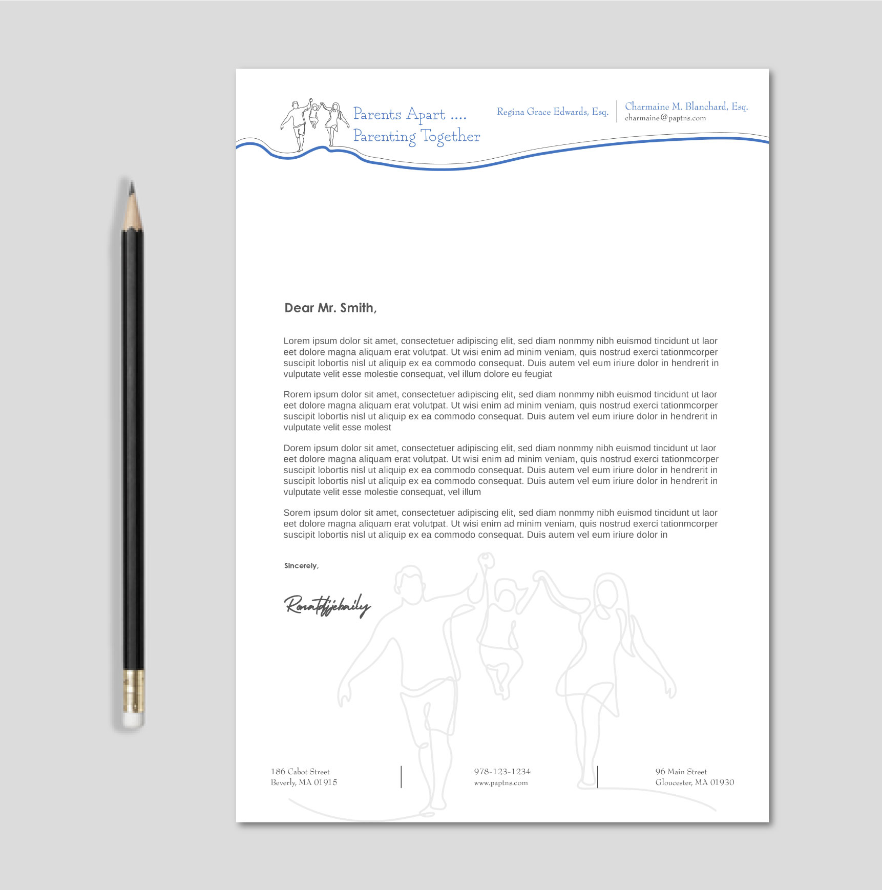 Serious, Traditional, Legal Stationery Design for a Company by
