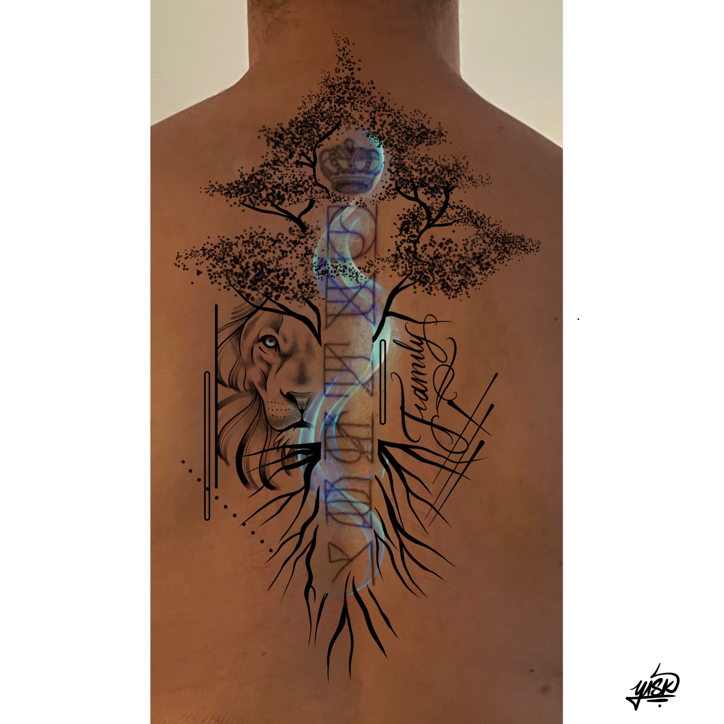 Tattoo Design by El Yisk 2 for this project | Design #30914532