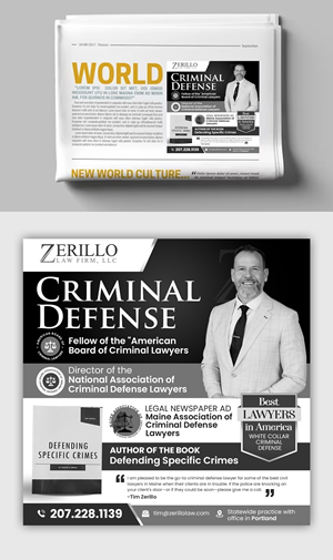 Design Annonce  par debdesign pour Zerillo Law FIrm, LLC | Design : #30896659