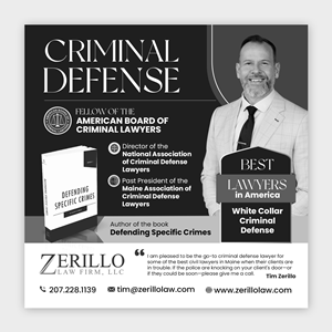 Design Annonce  par debdesign pour Zerillo Law FIrm, LLC | Design : #30896678