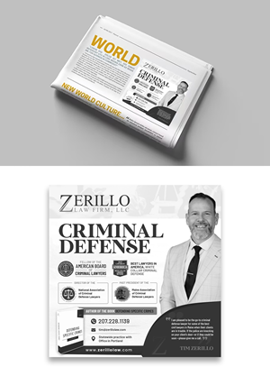 Design Annonce  par debdesign pour Zerillo Law FIrm, LLC | Design : #30896772