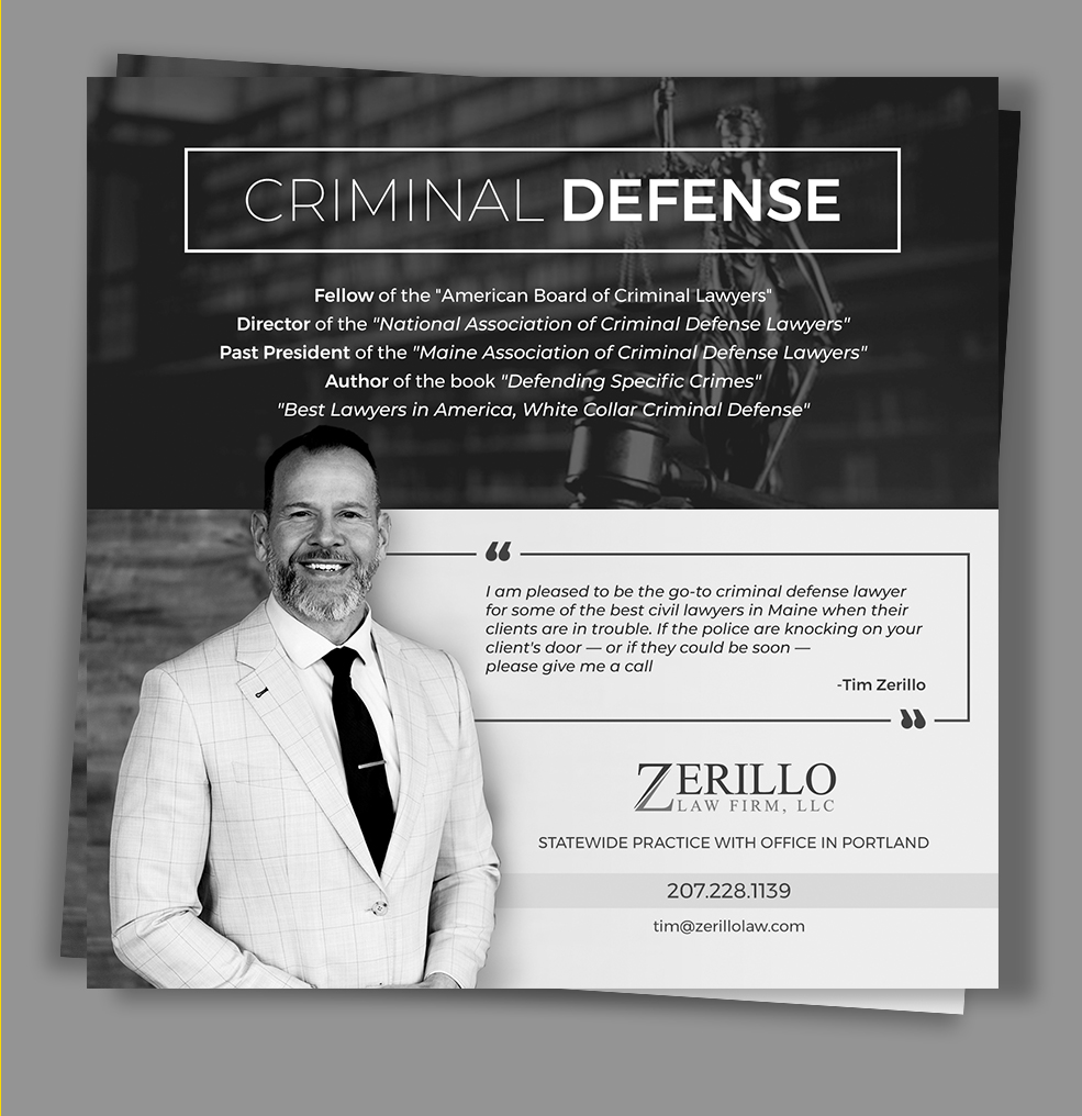 Newspaper Ad Design by rug for Zerillo Law FIrm, LLC | Design #30898469