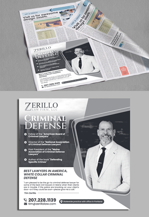 Design Annonce  par ecorokerz pour Zerillo Law FIrm, LLC | Design : #30895606
