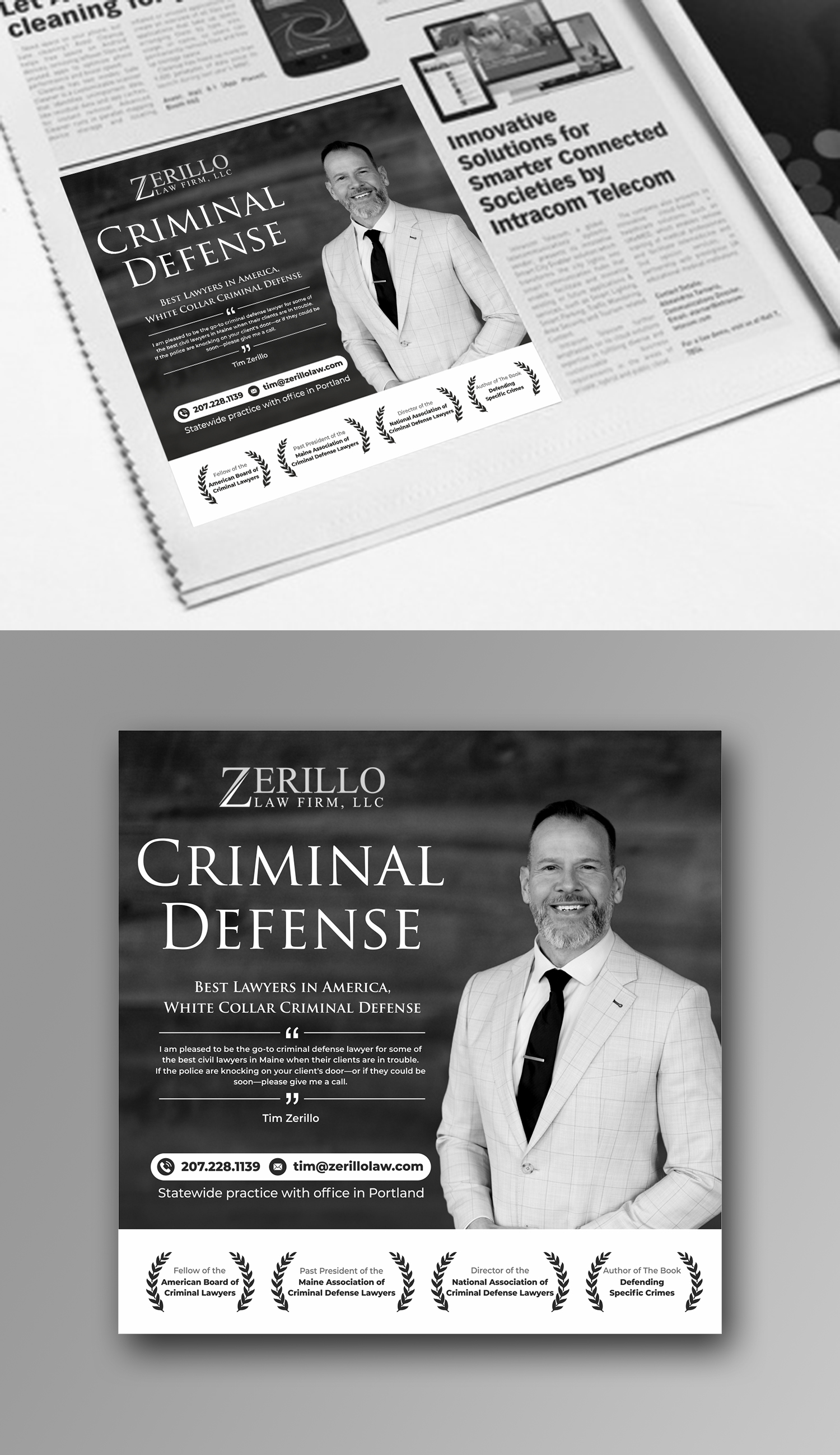 Design Annonce  par ecorokerz pour Zerillo Law FIrm, LLC | Design #30896409