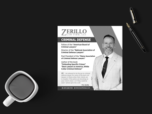 Design Annonce  par GraphicsGuru pour Zerillo Law FIrm, LLC | Design : #30898609