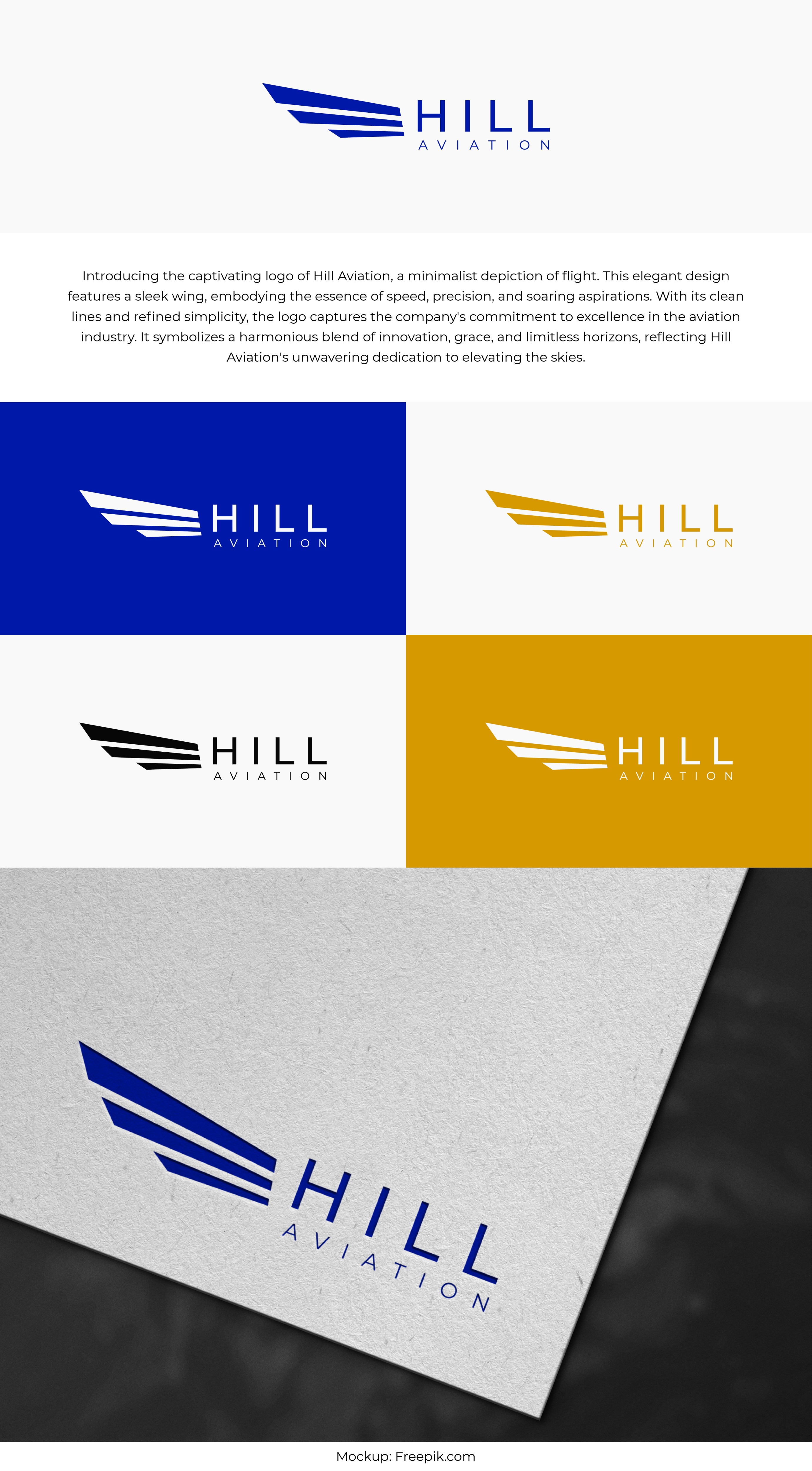 Logo Design by ALMANAL GRAPHICS for Hill Aircraft | Design #30903629