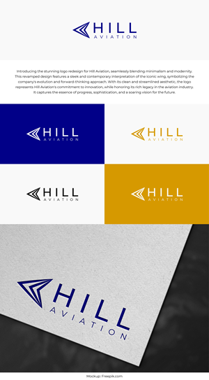 Logo Design by ALMANAL GRAPHICS for Hill Aircraft | Design: #30903630