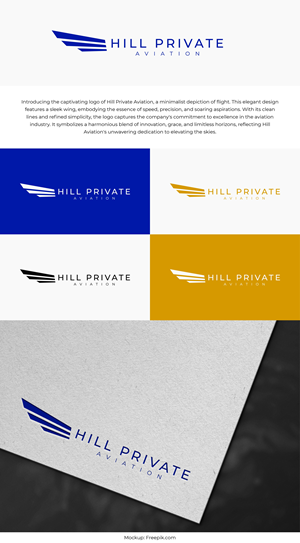Logo Design by ALMANAL GRAPHICS for Hill Aircraft | Design: #30909853