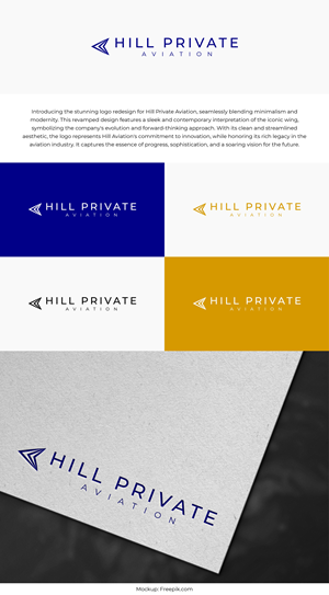 Logo Design by ALMANAL GRAPHICS for Hill Aircraft | Design: #30909855
