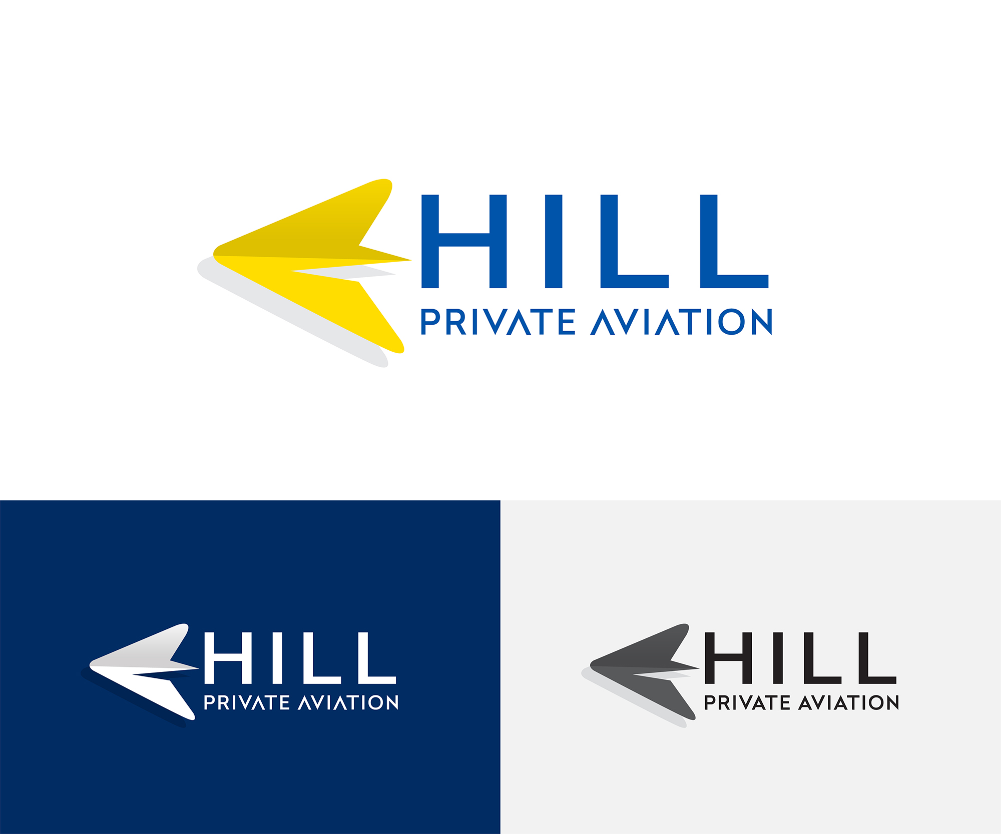Logo Design by Rush Advertising for Hill Aircraft | Design #30928889