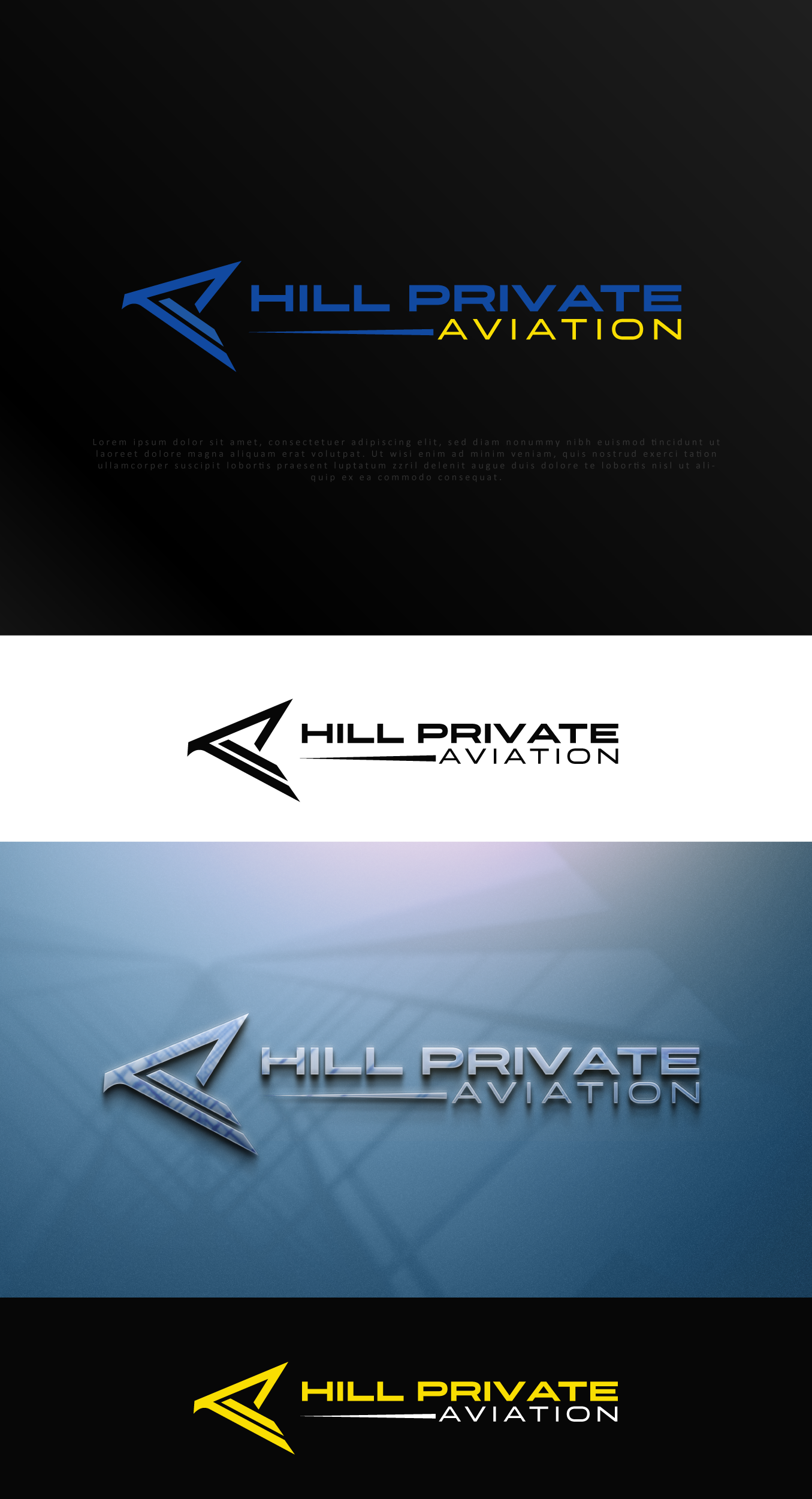 Logo Design by Alpha design for Hill Aircraft | Design #30923198