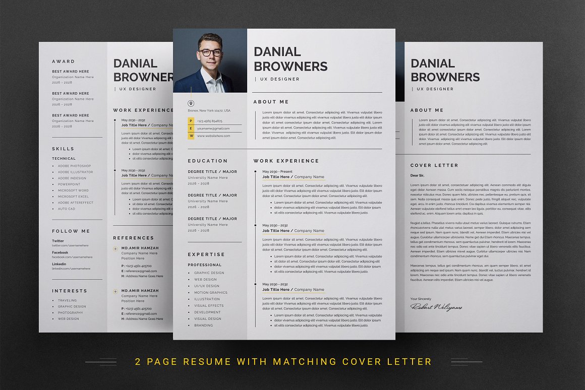 Resume Design by sajjad 26 for this project | Design #30912609