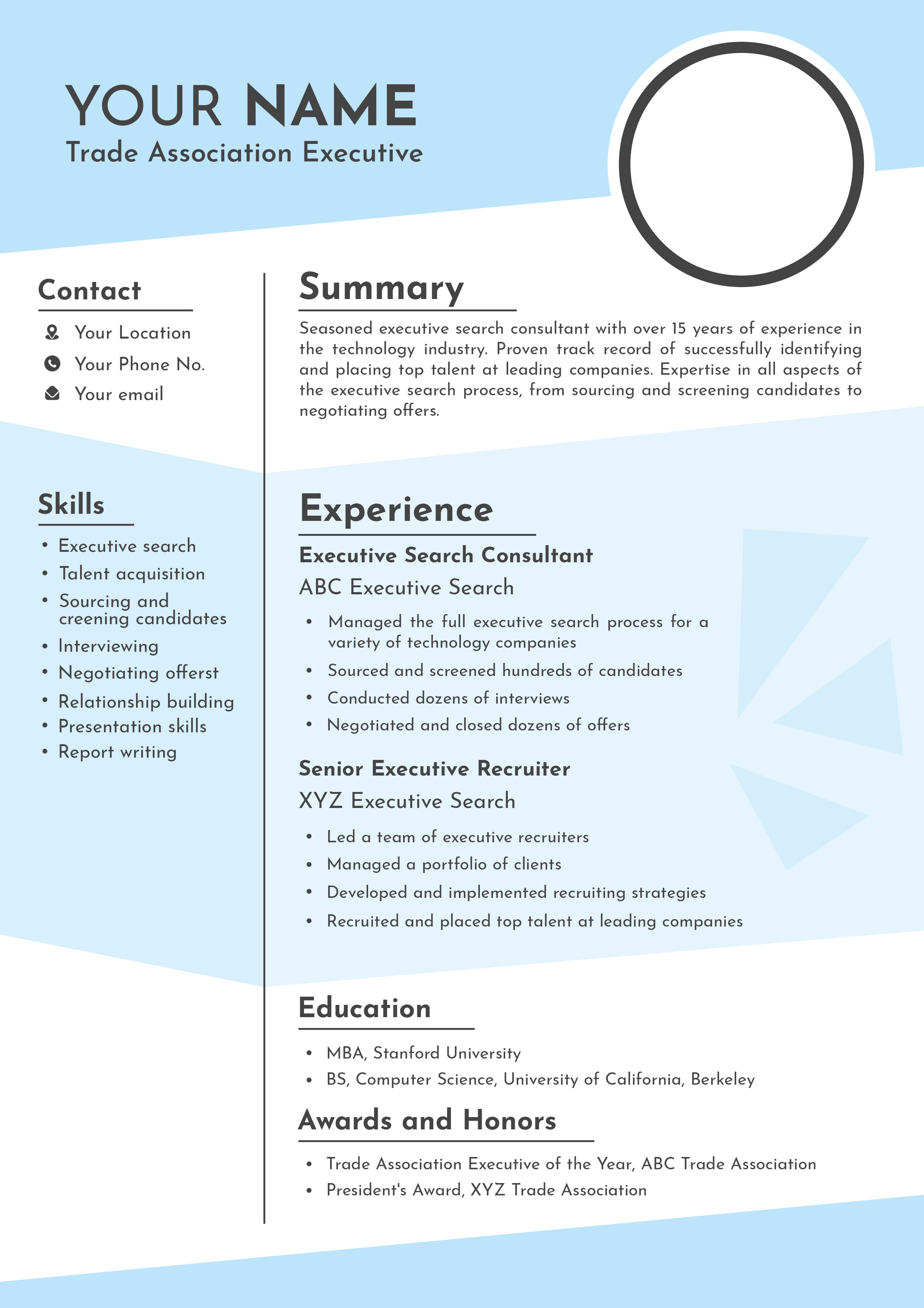 Resume Design by Modan Mohan Mohini for this project | Design #30904369