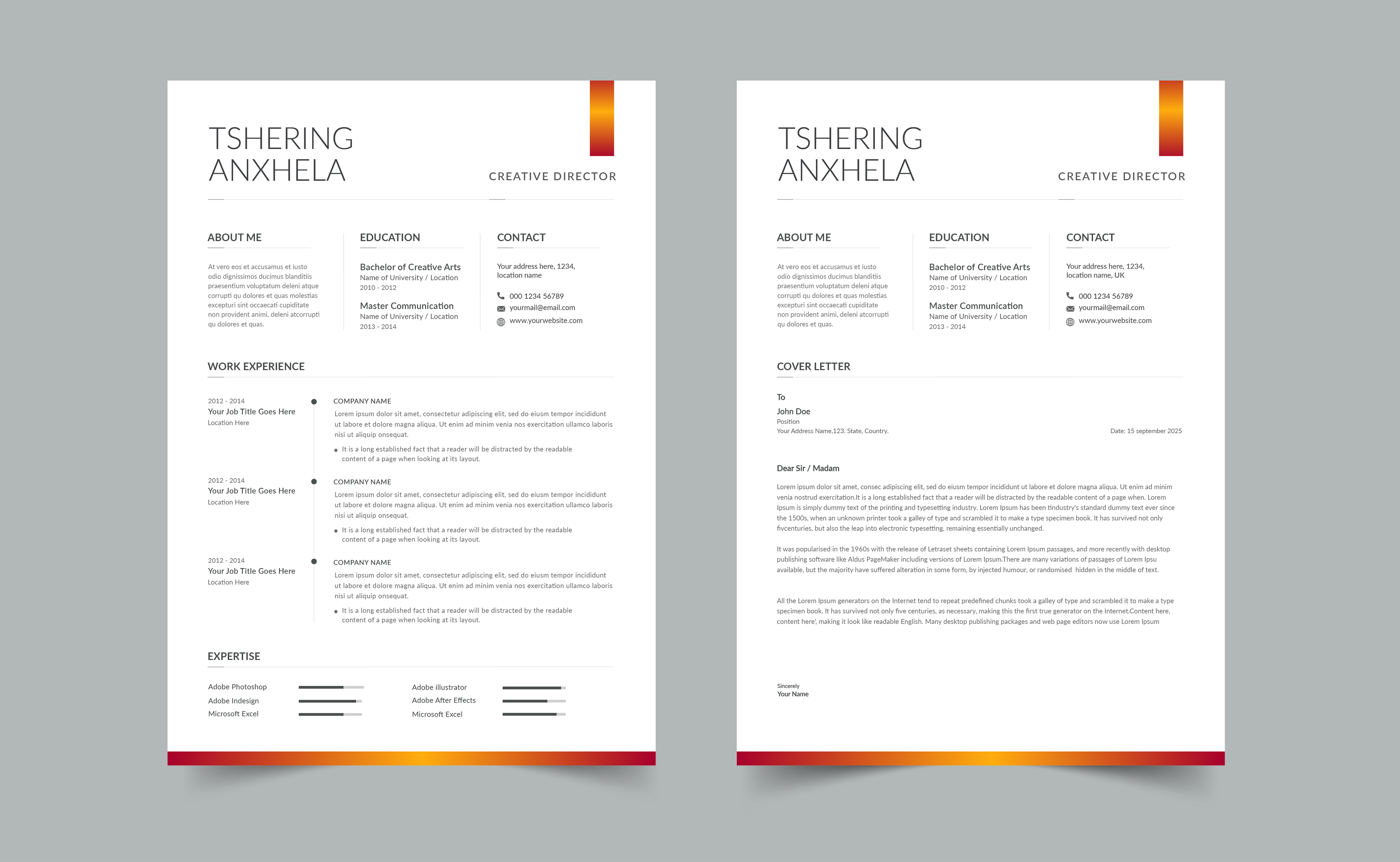 Resume Design by CDS Creative for this project | Design #30904202