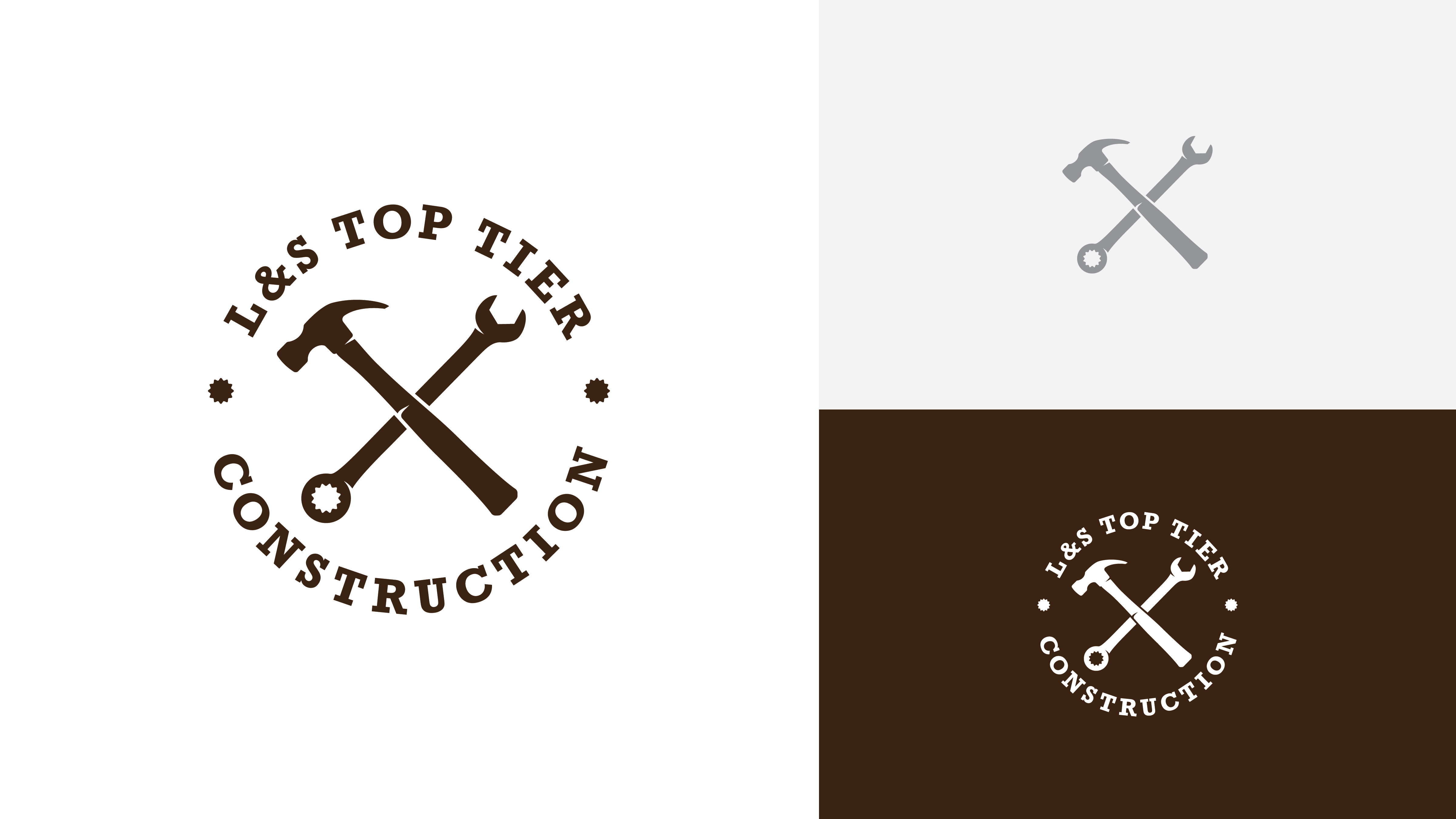 Logo Design by Kryss Denmar for L & S Top Tier Construction | Design #30941563