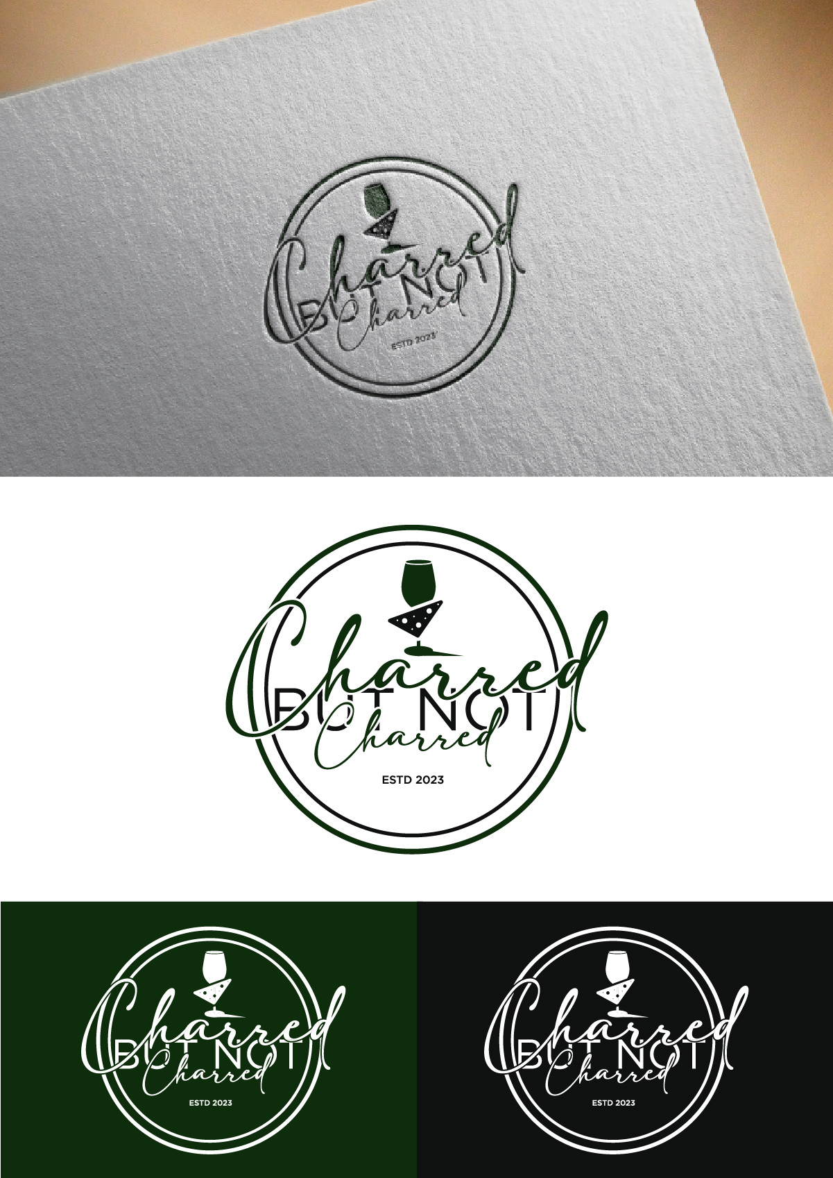 Logo Design by fly  design for Charred Kitchen and Bar | Design #30903728