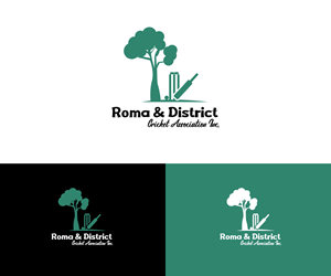 Logo Design by Kavth for Roma & District Cricket Association Inc. | Design: #30915279