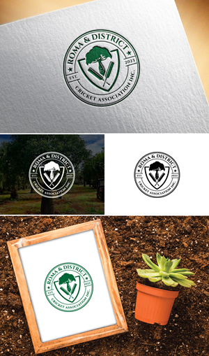 Logo-Design von Logo Stock für Roma & District Cricket Association Inc. | Design: #30908125