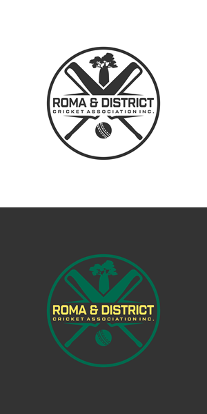 Logo Design by bangsatkau for Roma & District Cricket Association Inc. | Design: #30907564