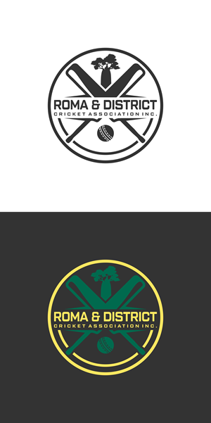 Logo Design by bangsatkau for Roma & District Cricket Association Inc. | Design: #30907567