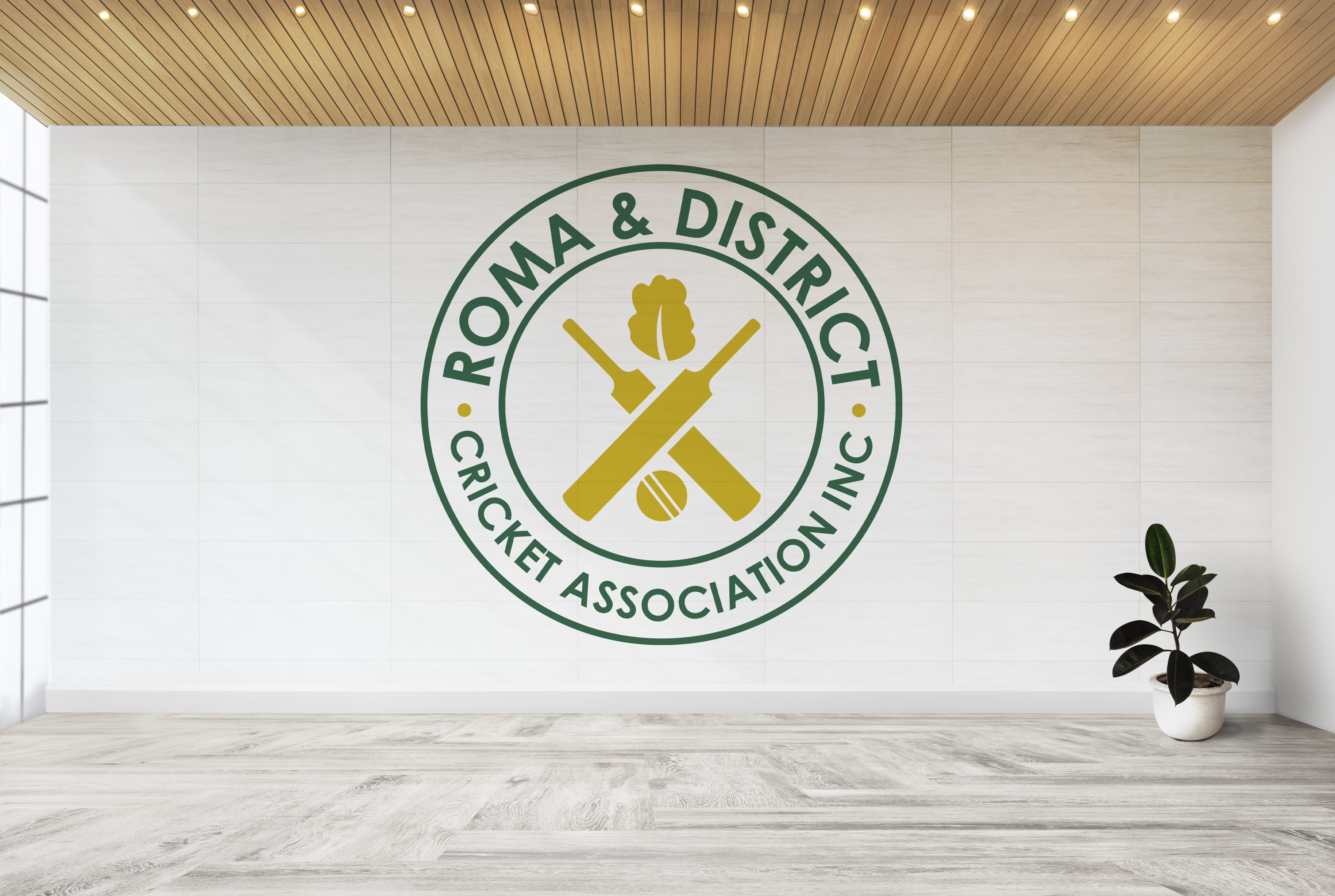 Logo Design by Ura Designs for Roma & District Cricket Association Inc. | Design #30919270