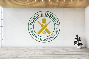 Logo Design by Ura Designs for Roma & District Cricket Association Inc. | Design: #30919270