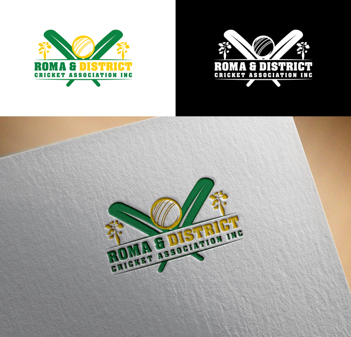 Logo-Design von RA-bica für Roma & District Cricket Association Inc. | Design #30909297