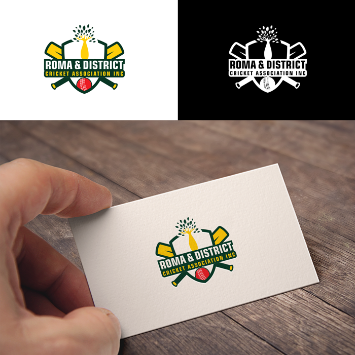 Logo-Design von RA-bica für Roma & District Cricket Association Inc. | Design #30910246