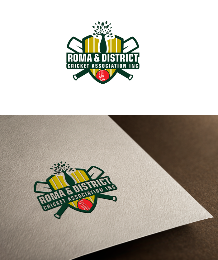 Logo-Design von RA-bica für Roma & District Cricket Association Inc. | Design #30913476