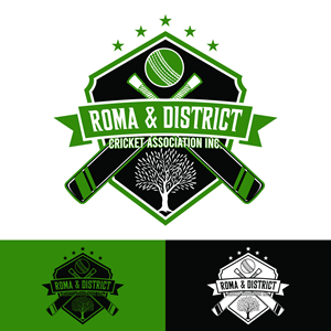 Logo-Design von Dalang Design für Roma & District Cricket Association Inc. | Design: #30904371
