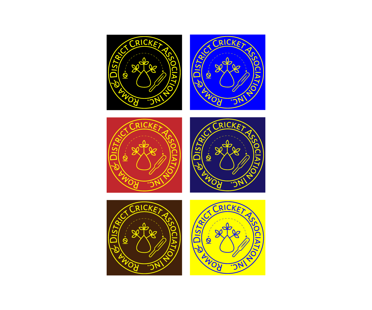 Logo-Design von Md. Najmul Hooda für Roma & District Cricket Association Inc. | Design #30907437