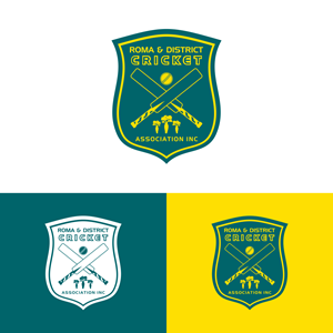 Logo Design by purnama for Roma & District Cricket Association Inc. | Design: #30910423