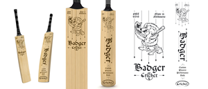Badger Cricket Bat Stickers