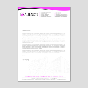 Stationery Design by Unik Media for Frauenärzte Frauenfeld | Design: #30916591