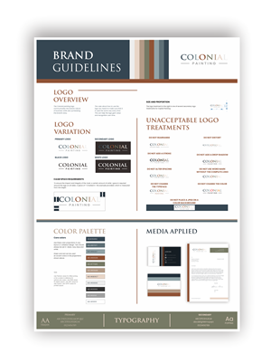 Brand Identity Redesign for Colonial Painting - DELIVERABLE - Brand Guide Poster