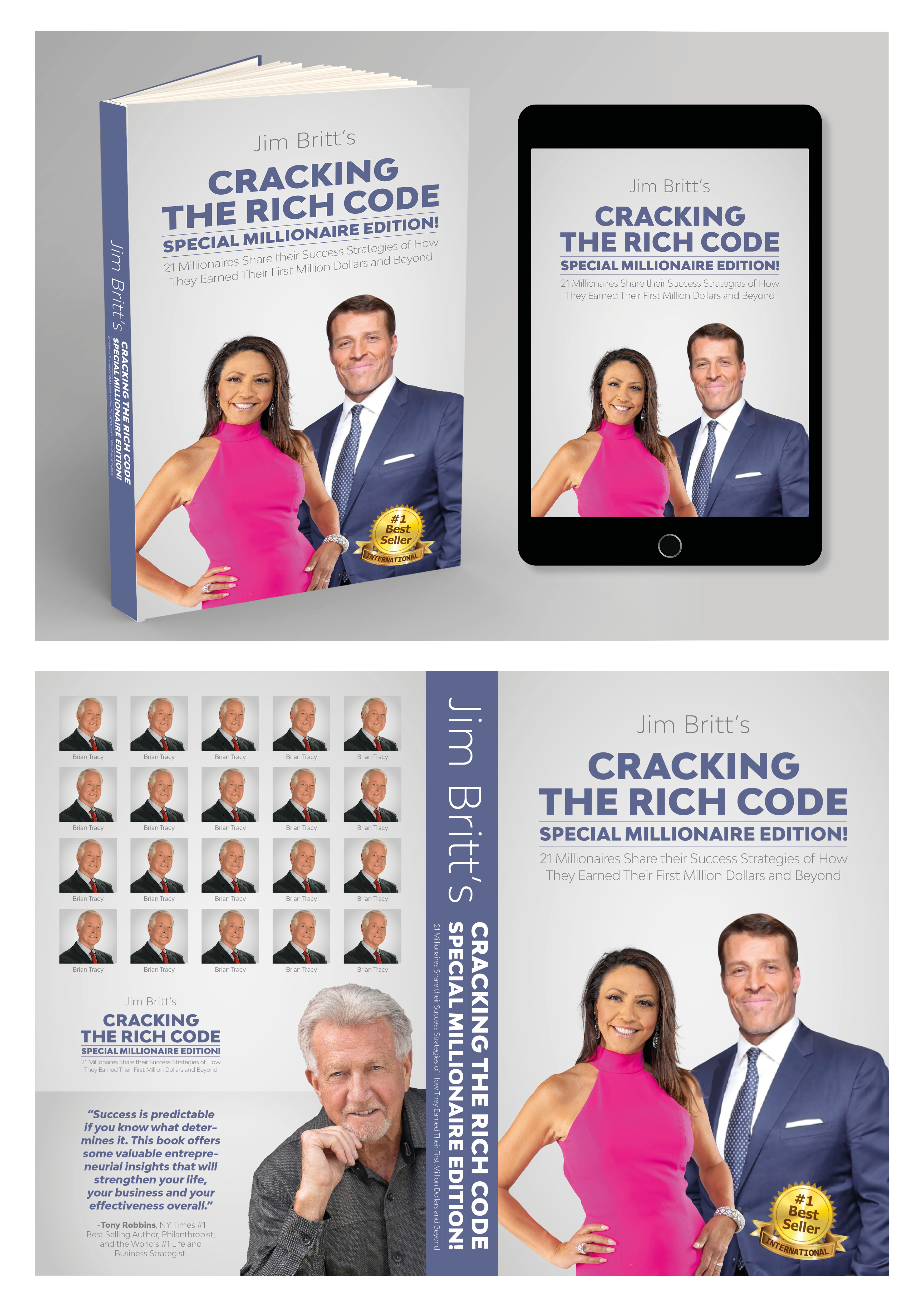 Book Cover Design by MarkoE for Jim Britt International, inc | Design #30922841