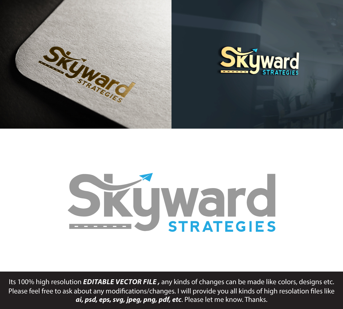 Logo Design by FireflyArt for Skyward Strategies | Design #30923044